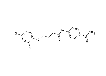 4-{[4-(2,4-dichlorophenoxy)butanoyl]amino}benzamide - Click Image to Close
