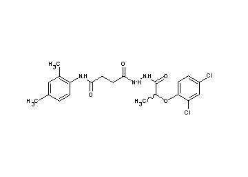 4-{2-[2-(2,4-dichlorophenoxy)propanoyl]hydrazino}-N-(2,4-dimethylphenyl)-4-oxobutanamide - Click Image to Close