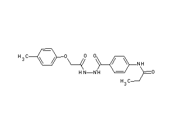 N-[4-({2-[(4-methylphenoxy)acetyl]hydrazino}carbonyl)phenyl]propanamide