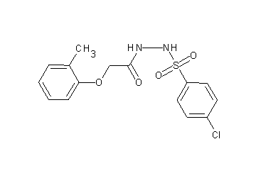 N'-[(4-chlorophenyl)sulfonyl]-2-(2-methylphenoxy)acetohydrazide