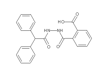 2-{[2-(diphenylacetyl)hydrazino]carbonyl}benzoic acid - Click Image to Close