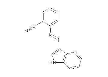 2-[(1H-indol-3-ylmethylene)amino]benzonitrile