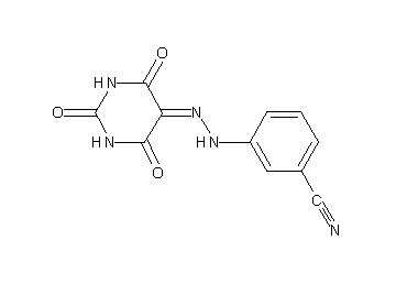 3-[2-(2,4,6-trioxotetrahydro-5(2H)-pyrimidinylidene)hydrazino]benzonitrile - Click Image to Close
