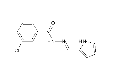 3-chloro-N'-(1H-pyrrol-2-ylmethylene)benzohydrazide