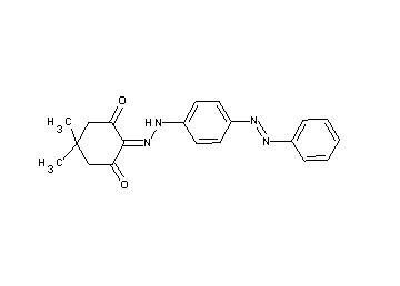 5,5-dimethyl-2-{[4-(phenyldiazenyl)phenyl]hydrazono}-1,3-cyclohexanedione