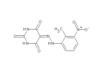 5-[(2-methyl-3-nitrophenyl)hydrazono]-2,4,6(1H,3H,5H)-pyrimidinetrione - Click Image to Close