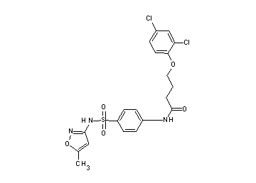 4-(2,4-dichlorophenoxy)-N-(4-{[(5-methyl-3-isoxazolyl)amino]sulfonyl}phenyl)butanamide