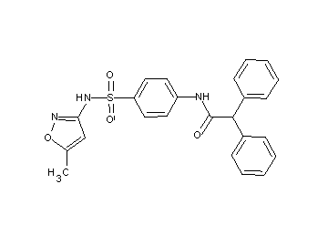 N-(4-{[(5-methyl-3-isoxazolyl)amino]sulfonyl}phenyl)-2,2-diphenylacetamide - Click Image to Close