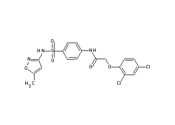 2-(2,4-dichlorophenoxy)-N-(4-{[(5-methyl-3-isoxazolyl)amino]sulfonyl}phenyl)acetamide - Click Image to Close