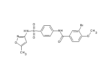 3-bromo-4-methoxy-N-(4-{[(5-methyl-3-isoxazolyl)amino]sulfonyl}phenyl)benzamide - Click Image to Close