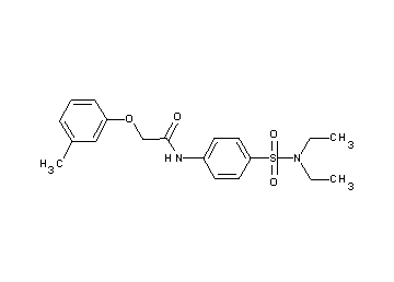 N-{4-[(diethylamino)sulfonyl]phenyl}-2-(3-methylphenoxy)acetamide - Click Image to Close