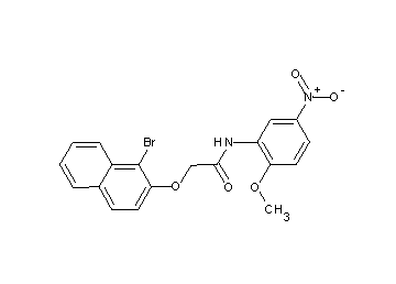 2-[(1-bromo-2-naphthyl)oxy]-N-(2-methoxy-5-nitrophenyl)acetamide