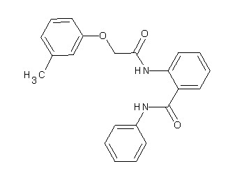 2-{[(3-methylphenoxy)acetyl]amino}-N-phenylbenzamide