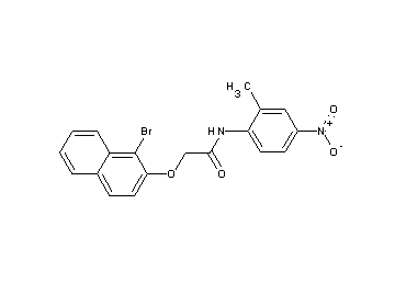 2-[(1-bromo-2-naphthyl)oxy]-N-(2-methyl-4-nitrophenyl)acetamide