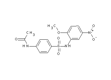 N-(4-{[(2-methoxy-5-nitrophenyl)amino]sulfonyl}phenyl)acetamide