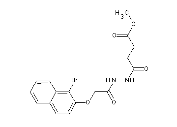 methyl 4-(2-{[(1-bromo-2-naphthyl)oxy]acetyl}hydrazino)-4-oxobutanoate
