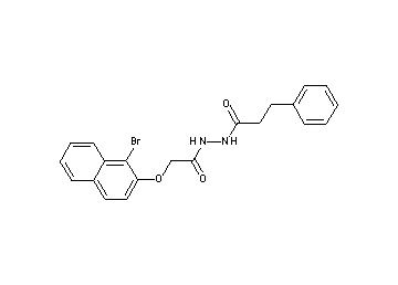 N'-{[(1-bromo-2-naphthyl)oxy]acetyl}-3-phenylpropanohydrazide