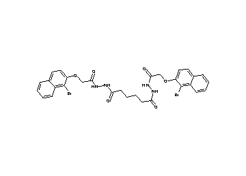 N'1,N'6-bis{[(1-bromo-2-naphthyl)oxy]acetyl}hexanedihydrazide
