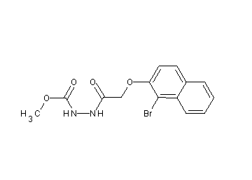 methyl 2-{[(1-bromo-2-naphthyl)oxy]acetyl}hydrazinecarboxylate