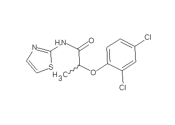 2-(2,4-dichlorophenoxy)-N-1,3-thiazol-2-ylpropanamide 2-(2,4-dichlorophenoxy)-N-1,3-thiazol-2-ylpropanamide