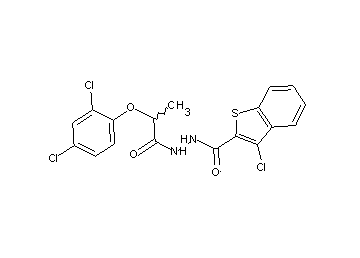 3-chloro-N'-[2-(2,4-dichlorophenoxy)propanoyl]-1-benzothiophene-2-carbohydrazide
