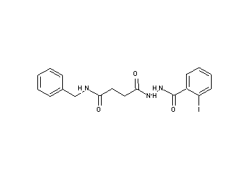 N-benzyl-4-[2-(2-iodobenzoyl)hydrazino]-4-oxobutanamide