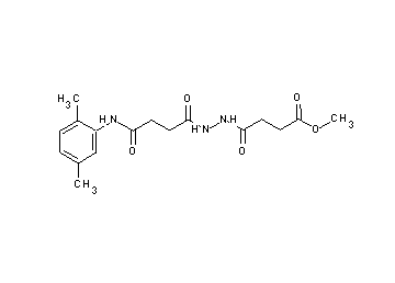 methyl 4-(2-{4-[(2,5-dimethylphenyl)amino]-4-oxobutanoyl}hydrazino)-4-oxobutanoate