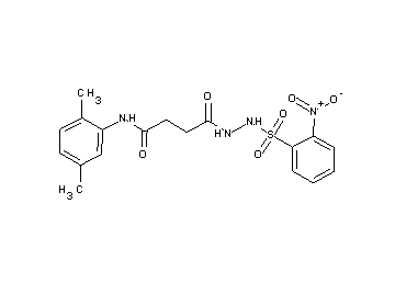 N-(2,5-dimethylphenyl)-4-{2-[(2-nitrophenyl)sulfonyl]hydrazino}-4-oxobutanamide