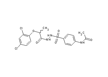 N-[4-({2-[2-(2,4-dichlorophenoxy)propanoyl]hydrazino}sulfonyl)phenyl]acetamide