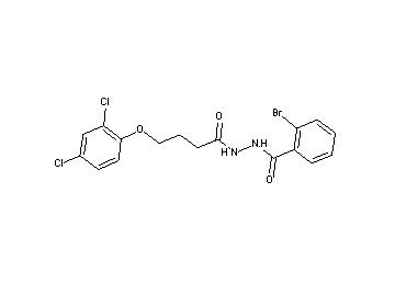 2-bromo-N'-[4-(2,4-dichlorophenoxy)butanoyl]benzohydrazide