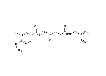 N-benzyl-4-[2-(3-iodo-4-methoxybenzoyl)hydrazino]-4-oxobutanamide
