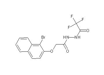 N'-{[(1-bromo-2-naphthyl)oxy]acetyl}-2,2,2-trifluoroacetohydrazide