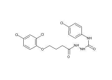 N-(4-chlorophenyl)-2-[4-(2,4-dichlorophenoxy)butanoyl]hydrazinecarboxamide