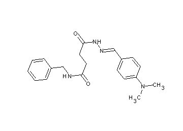 N-benzyl-4-{2-[4-(dimethylamino)benzylidene]hydrazino}-4-oxobutanamide - Click Image to Close