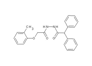 N'-[(2-methylphenoxy)acetyl]-2,2-diphenylacetohydrazide