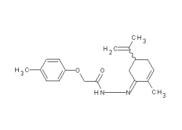 N'-(5-isopropenyl-2-methyl-2-cyclohexen-1-ylidene)-2-(4-methylphenoxy)acetohydrazide