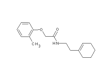 N-[2-(1-cyclohexen-1-yl)ethyl]-2-(2-methylphenoxy)acetamide