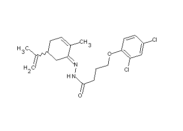4-(2,4-dichlorophenoxy)-N'-(5-isopropenyl-2-methyl-2-cyclohexen-1-ylidene)butanohydrazide