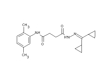 4-[2-(dicyclopropylmethylene)hydrazino]-N-(2,5-dimethylphenyl)-4-oxobutanamide - Click Image to Close