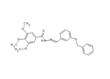 N'-[3-(benzyloxy)benzylidene]-3,4,5-trimethoxybenzohydrazide - Click Image to Close
