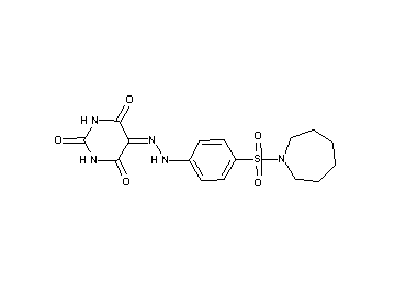 5-{[4-(1-azepanylsulfonyl)phenyl]hydrazono}-2,4,6(1H,3H,5H)-pyrimidinetrione - Click Image to Close