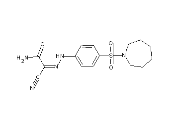 2-{[4-(1-azepanylsulfonyl)phenyl]hydrazono}-2-cyanoacetamide - Click Image to Close
