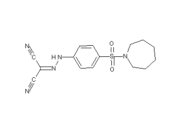 {[4-(1-azepanylsulfonyl)phenyl]hydrazono}malononitrile