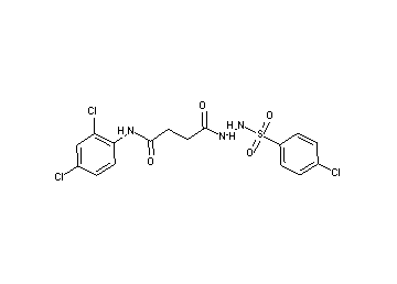 4-{2-[(4-chlorophenyl)sulfonyl]hydrazino}-N-(2,4-dichlorophenyl)-4-oxobutanamide