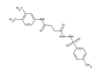 N-(3,4-dimethylphenyl)-4-{2-[(4-methylphenyl)sulfonyl]hydrazino}-4-oxobutanamide