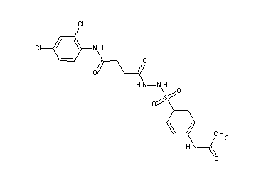 4-(2-{[4-(acetylamino)phenyl]sulfonyl}hydrazino)-N-(2,4-dichlorophenyl)-4-oxobutanamide