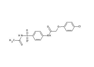 N-{4-[(acetylamino)sulfonyl]phenyl}-2-(4-chlorophenoxy)acetamide