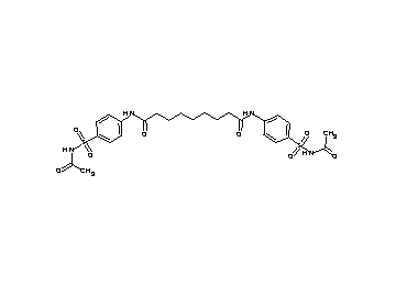 N,N'-bis{4-[(acetylamino)sulfonyl]phenyl}nonanediamide