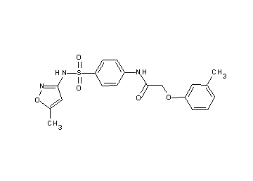 N-(4-{[(5-methyl-3-isoxazolyl)amino]sulfonyl}phenyl)-2-(3-methylphenoxy)acetamide