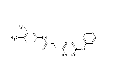 2-{4-[(3,4-dimethylphenyl)amino]-4-oxobutanoyl}-N-phenylhydrazinecarboxamide